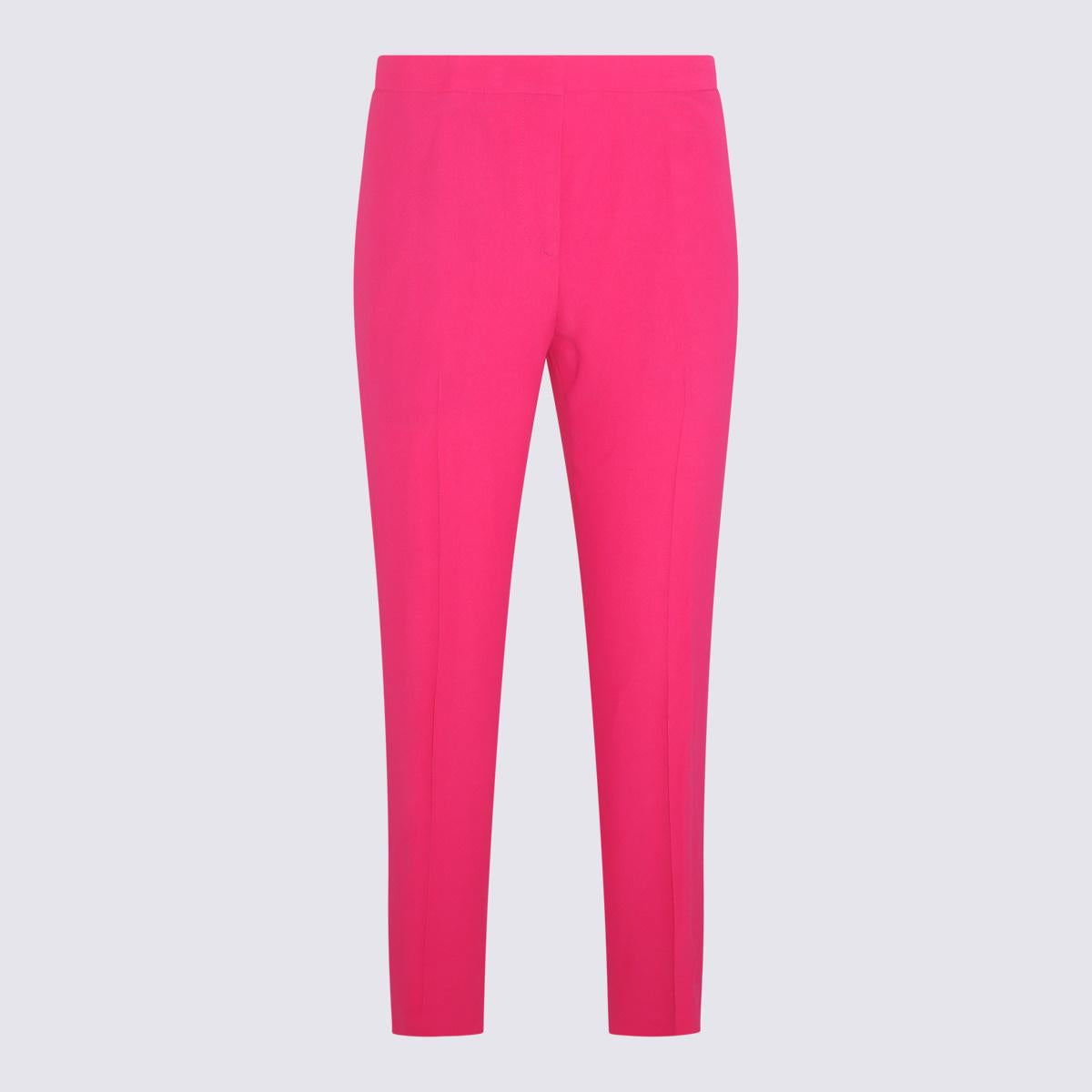 Alexander McQueen Pink Viscose Blend Trousers