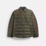 Coach Outlet Lightweight Shirt Down Jacket In Recycled Polyester