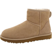 Classic Mini II Womens Suede Cold Weather Shearling Boots