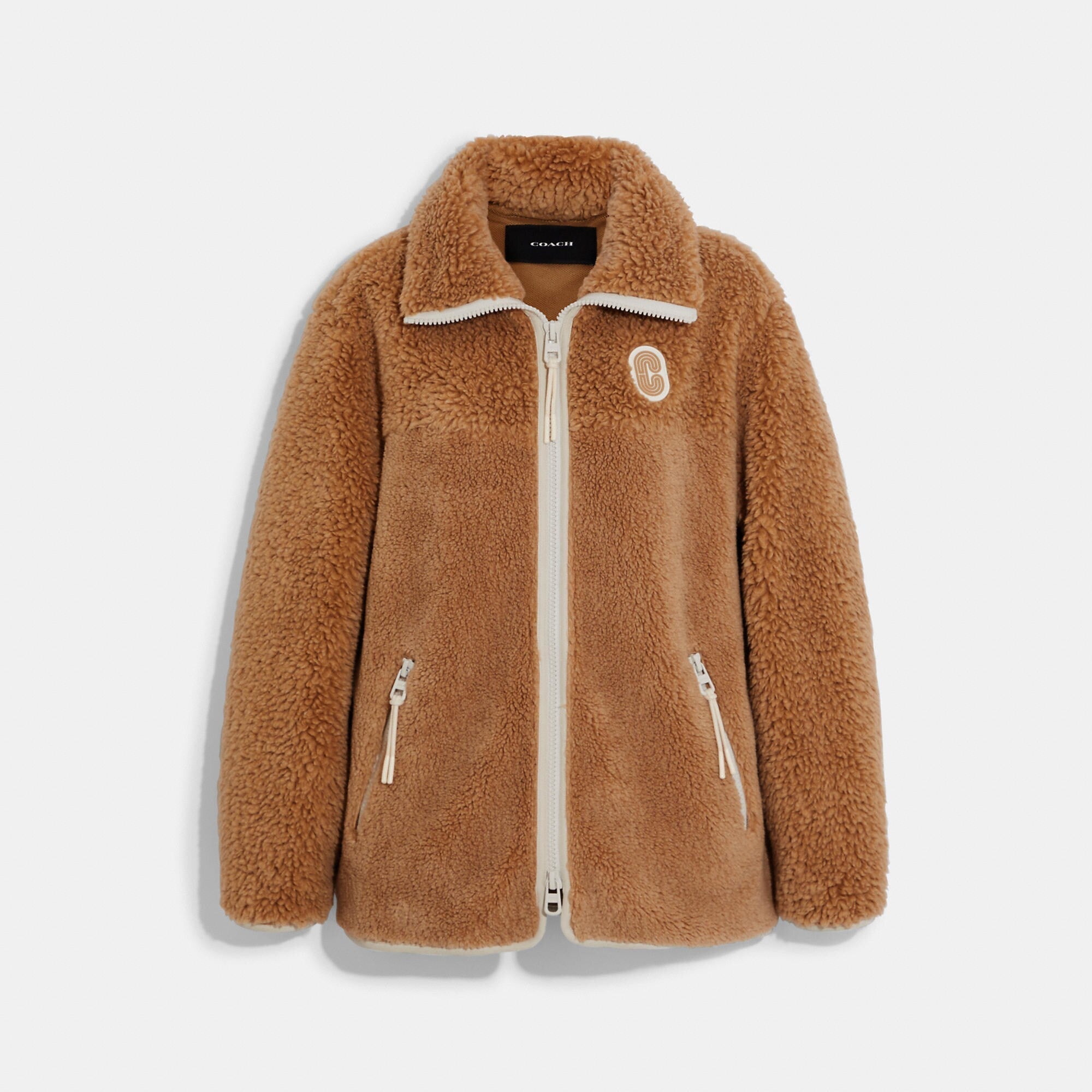 Coach Outlet Tonal Sherpa Zip Up