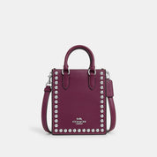 Coach Outlet North South Mini Tote With Rivets