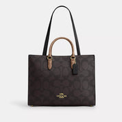 Coach Outlet Maggie Tote Bag In Blocked Signature Canvas