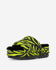 Maxi Slide Tiger Print In Key Lime