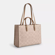 Coach Outlet Maggie Tote Bag In Blocked Signature Canvas