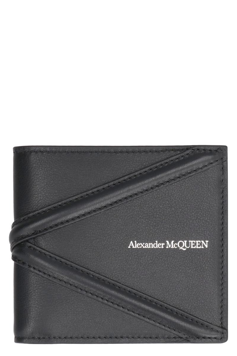 Alexander McQueen Leather Flap-Over Wallet