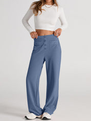 High Waist Wide Leg Pants