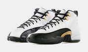 Air Jordan 12 Retro Royalty Grade School Lifestyle Shoes (White/Black/Metallic Gold) Free Shipping