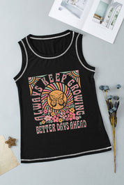 Graphic Round Neck Tank