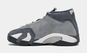 Air Jordan 14 Retro Flint Grey Grade School Lifestyle Shoes (Flint Grey/Stealth White)