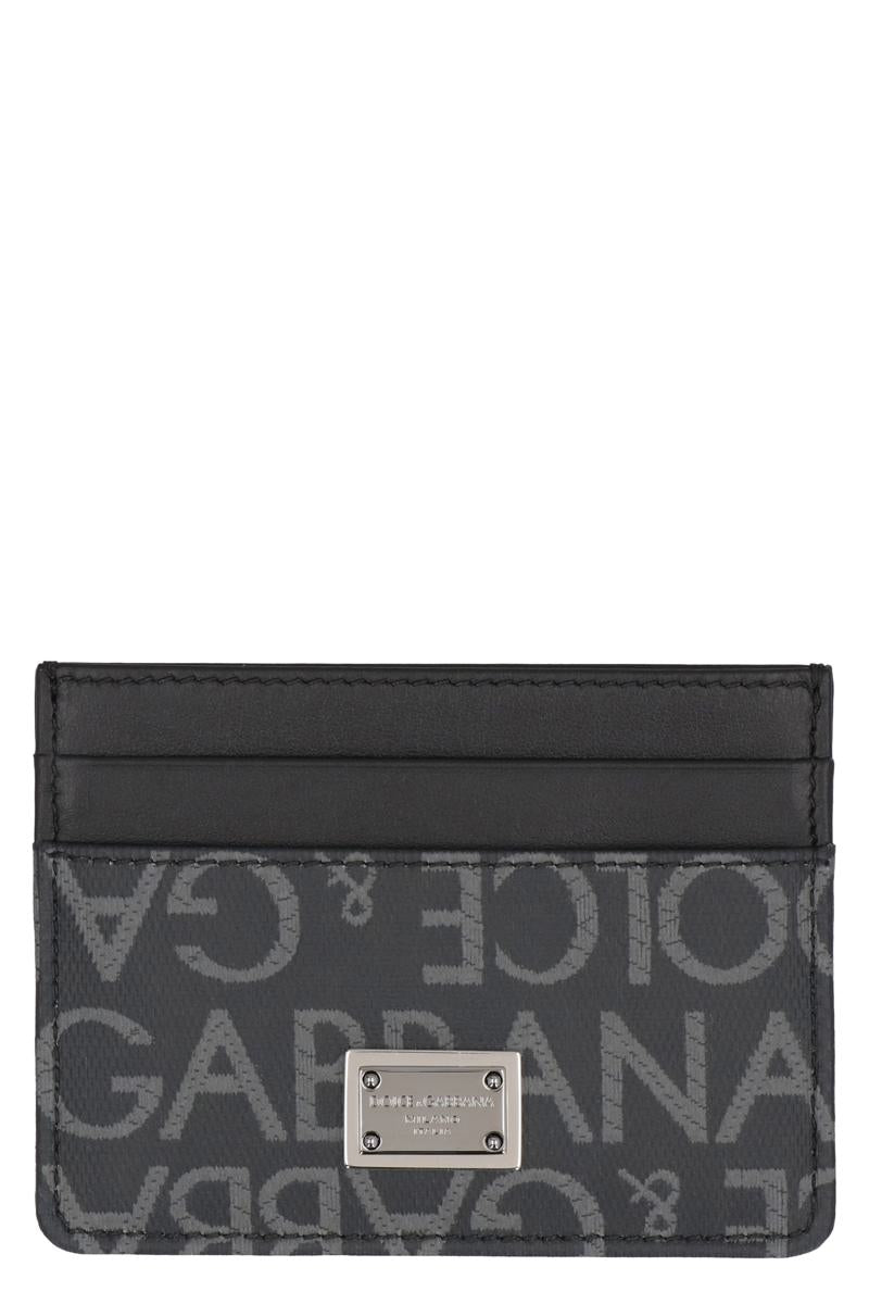 Dolce & Gabbana Logo Detail Leather Card Holder