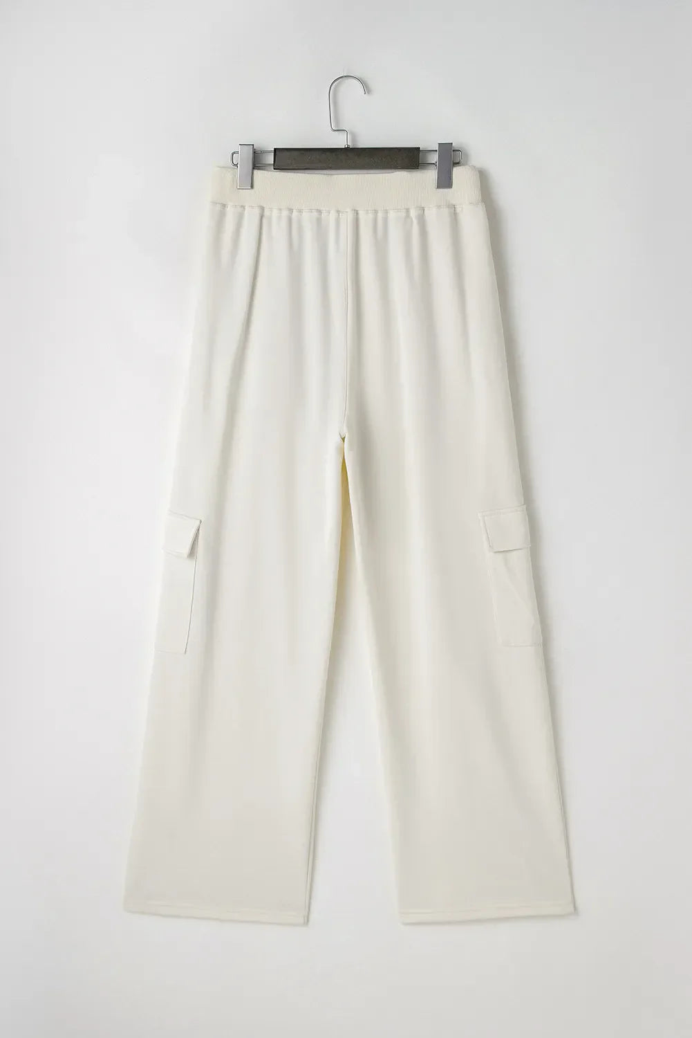 Drawstring High Waist Pants with Pockets