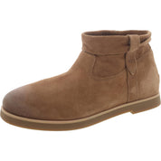 Womens Suede Solid Ankle Boots