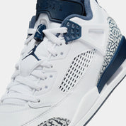 Spizike Low Mens Basketball Shoes (White/Obsidian/Pure Platinum)