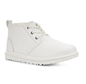 Men's Neumel Leather Chukka Boot In White Leather