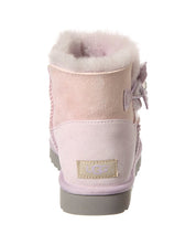 UGG Mini Bailey Button Suede & Shearling Boot