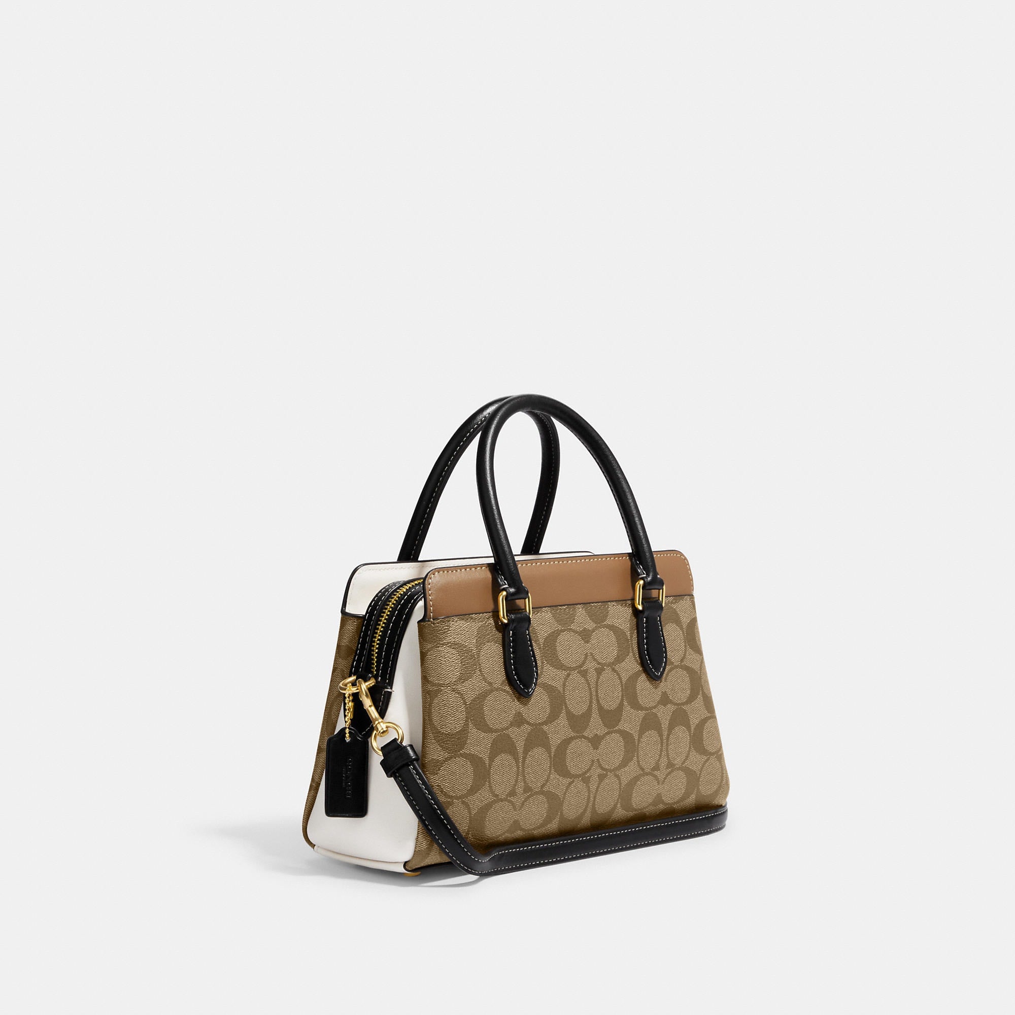 Coach Outlet Mini Darcie Carryall In Colorblock Signature Canvas