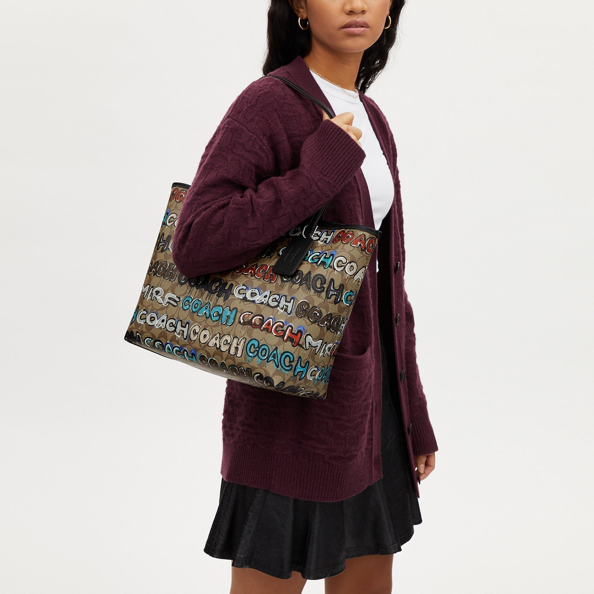 Coach Outlet Coach X Mint + Serf City Tote In Signature Canvas