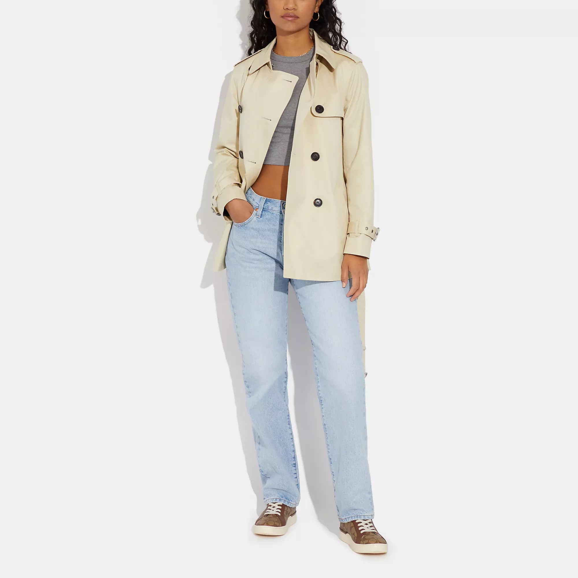 Coach Outlet Solid Short Trench