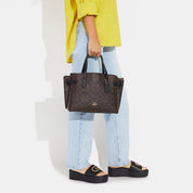 Coach Outlet Hanna Carryall In Signature Canvas