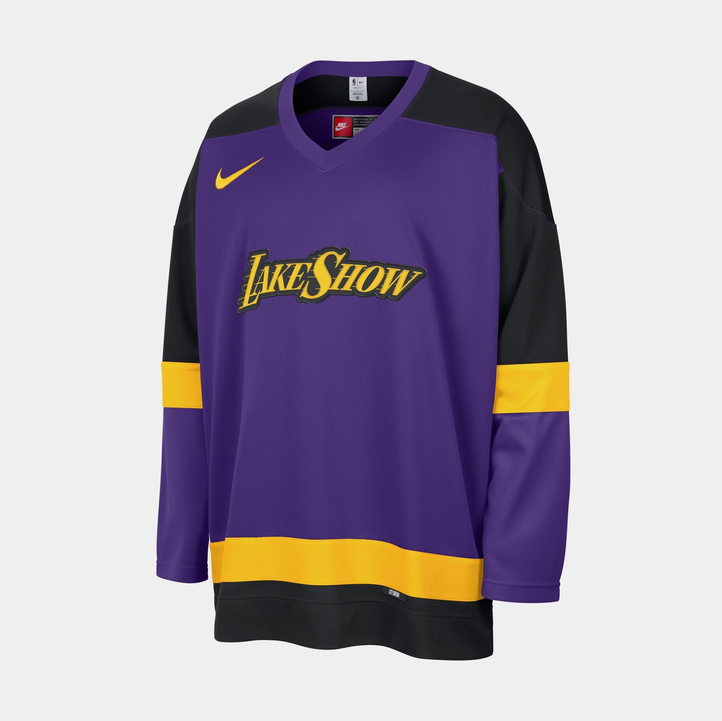 Los Angeles Lakers City Edition Mens Jersey (Field Purple/Black/Amarillo/Black)