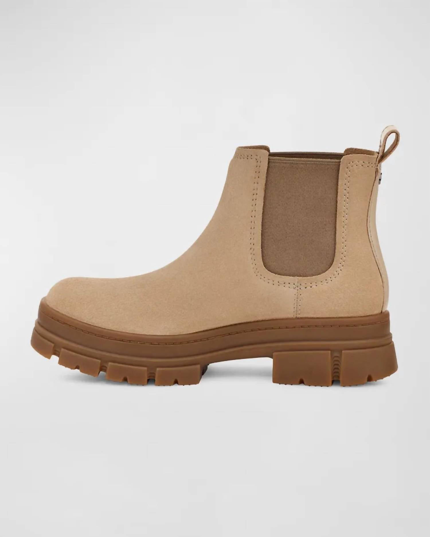 Ashton Chelsea Boots In Mustard Seed