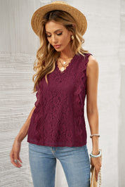 Lace V-Neck Tank