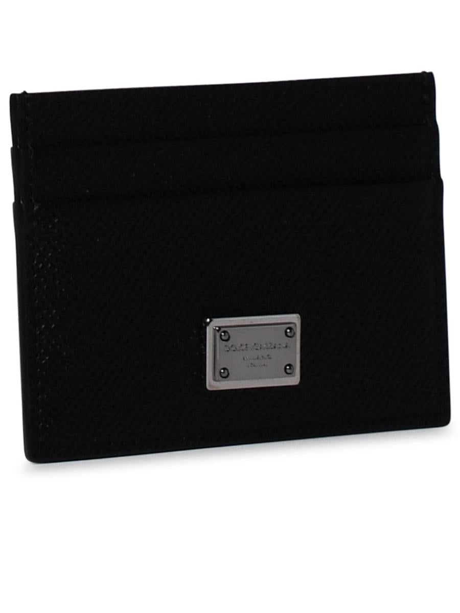 Dolce & Gabbana Black Leather Dauphine Card Holder