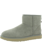 Classic Mini II Womens Suede Cold Weather Shearling Boots