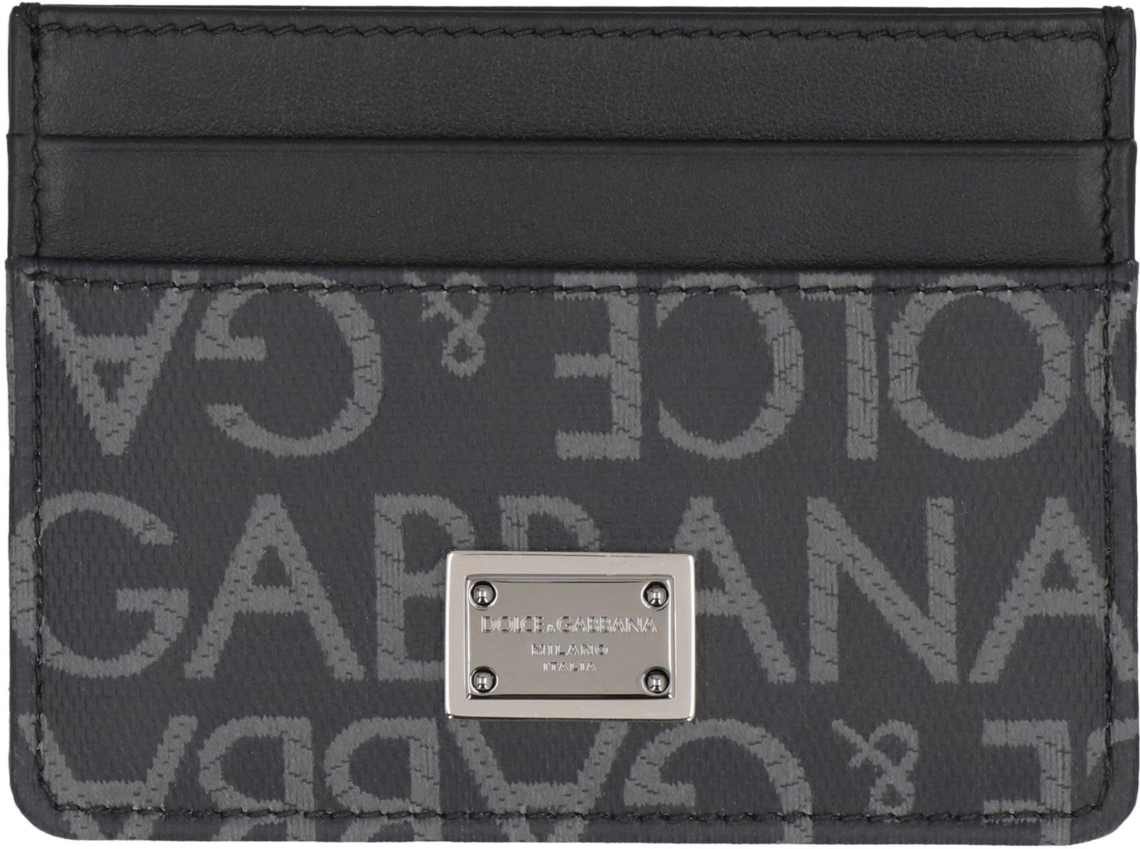 Dolce & Gabbana Logo Detail Leather Card Holder