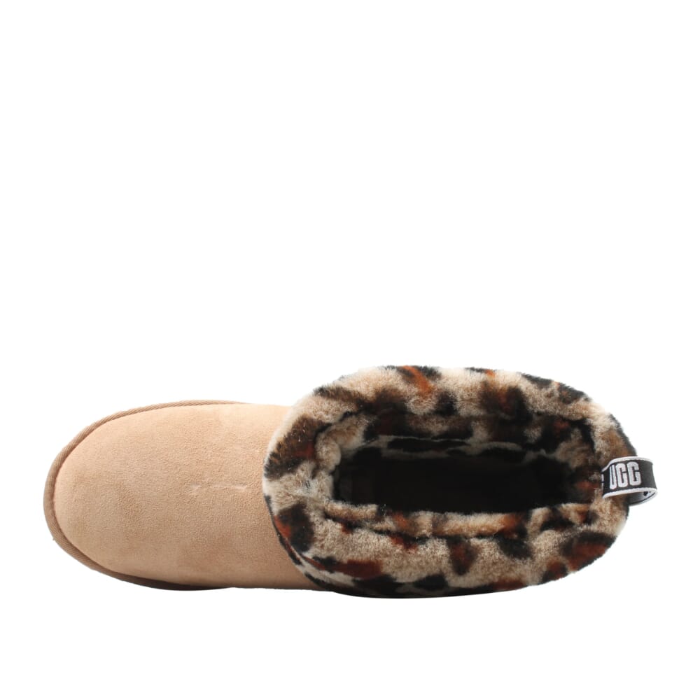 UGG Fluff Mini Quilted Leopard Brown/Leopard  1105358-AMP Women's