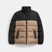 Coach Outlet Signature Down Jacket In Recycled Polyester