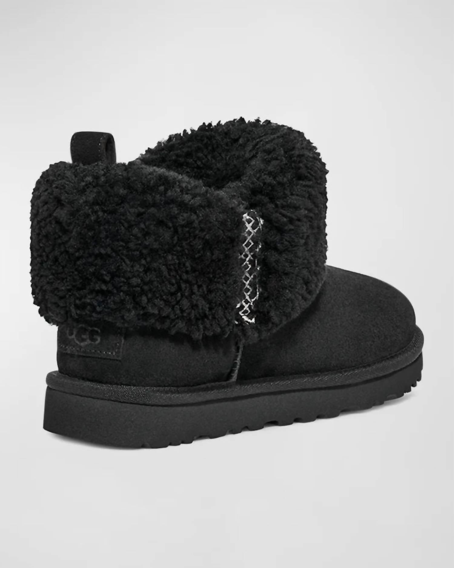 Ultra Mini Braid Boots In Black