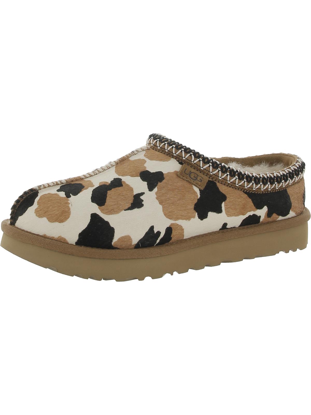 Tasman Cow Print Womens Calf Hair Booties