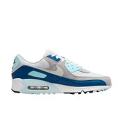 Men's Air Max 90 Sneaker In Pure Platinum/glacier Blue/court Blue/white