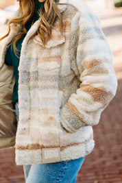 Frankie Uggfluff Jacket In Topa Wave Multi