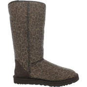 Womens Suede Pull On Winter & Snow Boots