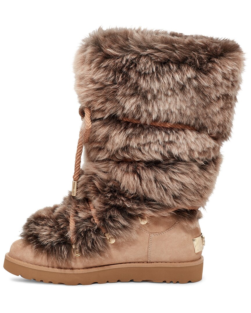 UGG Classic Posh Short Fur Leather Classic Boot