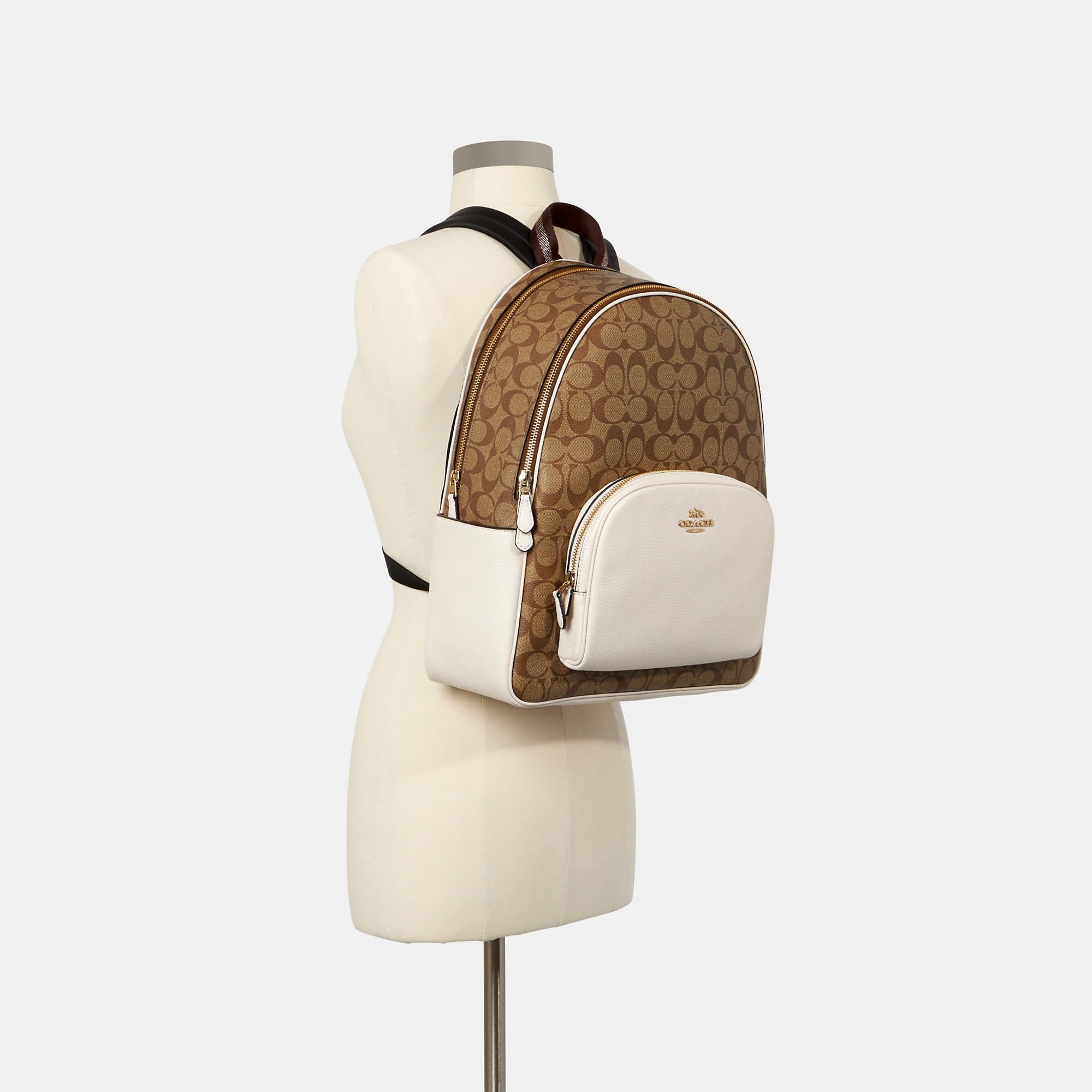 Coach Outlet Large Court Backpack In Signature Canvas