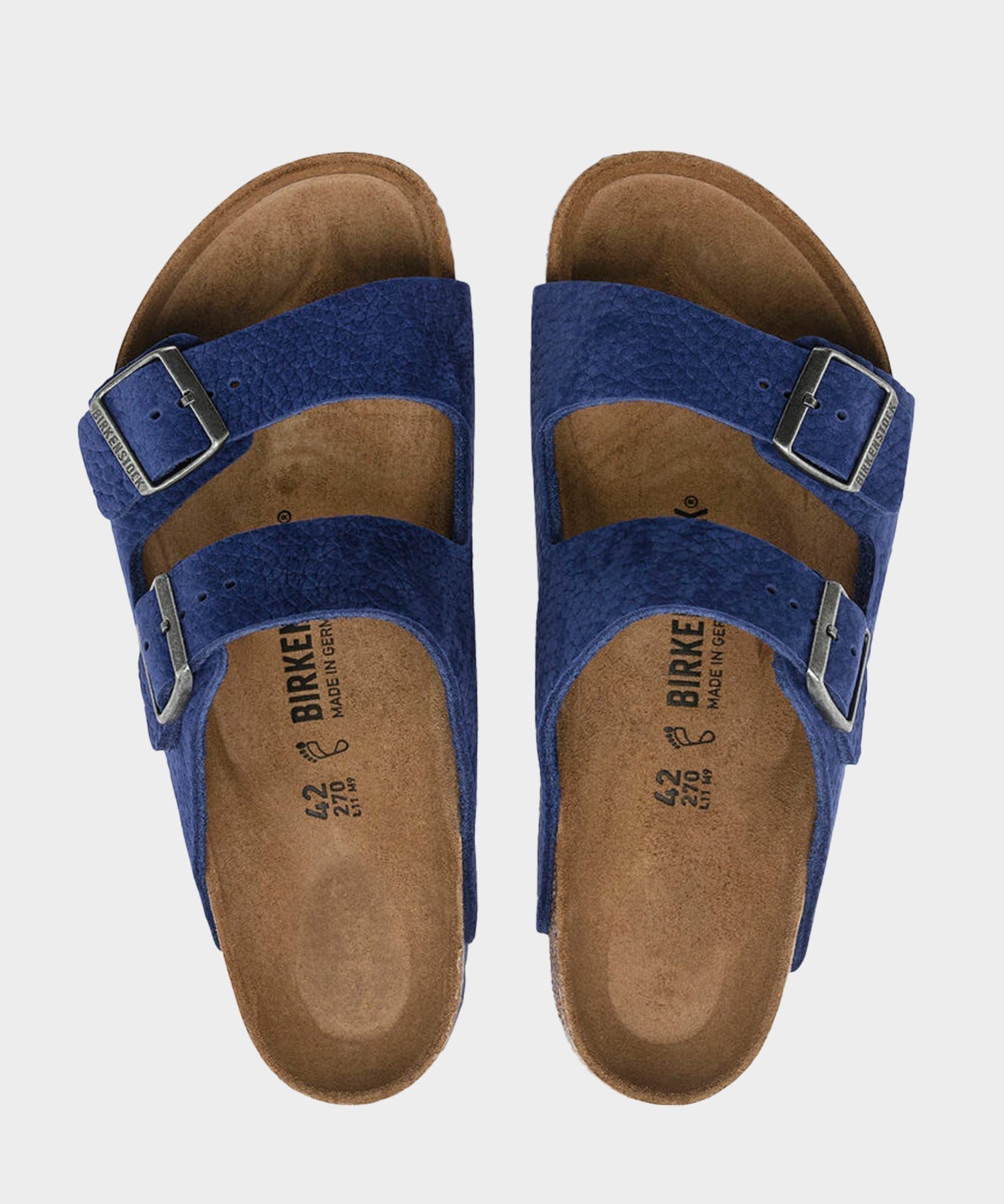 Birkenstock Arizona in Indigo Blue Leather