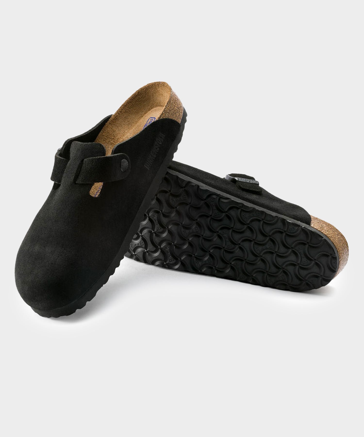 Birkenstock Boston Suede in Black