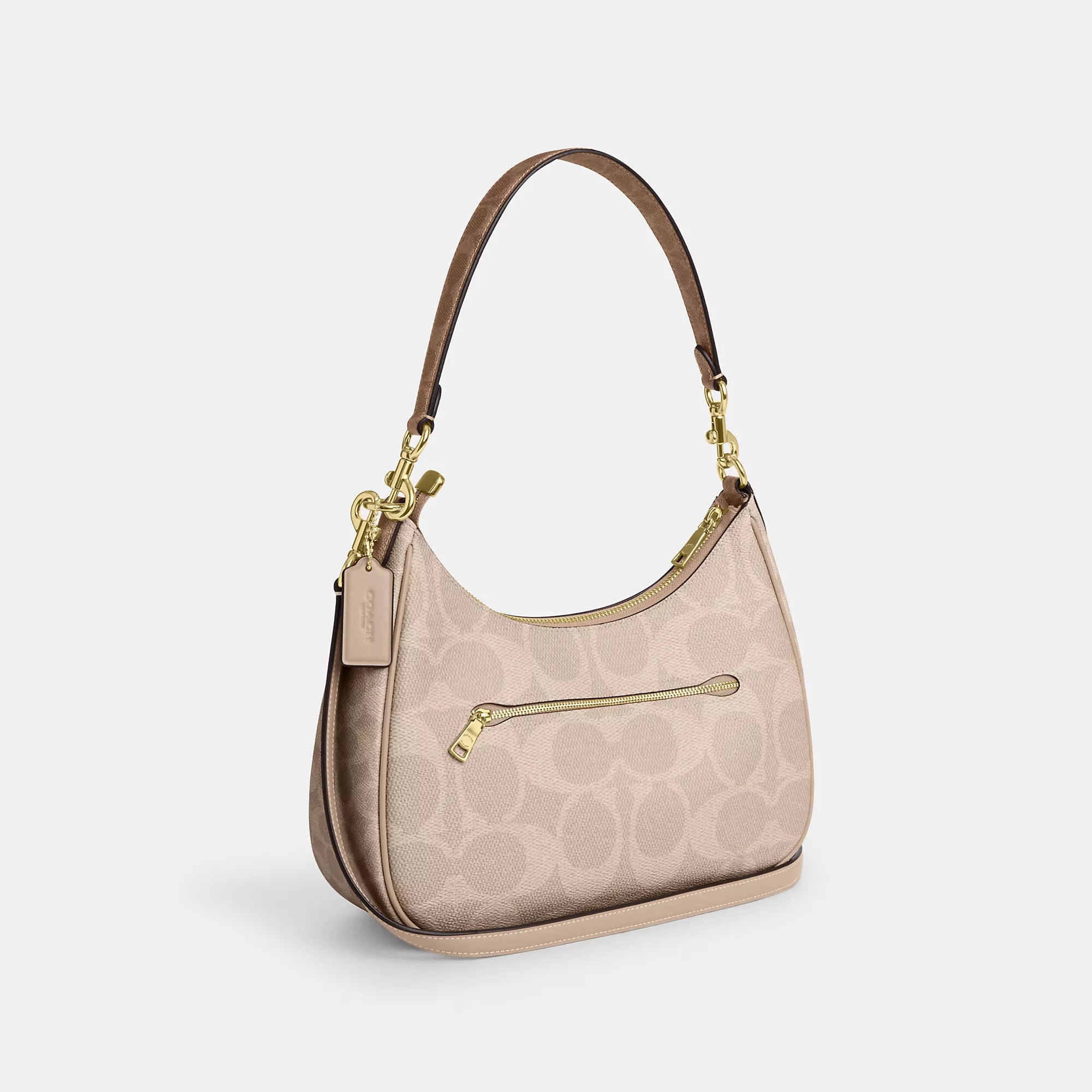 Coach Outlet Teri Hobo Bag In Blocked Signature Canvas