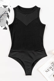 Round Neck Sleeveless Bodysuit