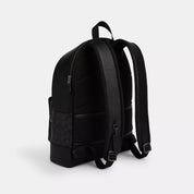 Coach Outlet West Backpack In Signature Canvas With Varsity Stripe