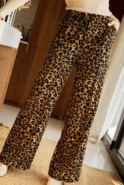 Leopard Wide Leg Pants