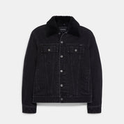 Coach Outlet Denim Jacket With Sherpa Lining