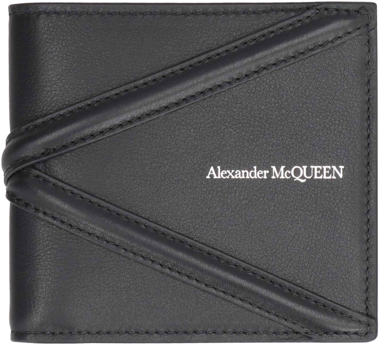 Alexander McQueen Leather Flap-Over Wallet