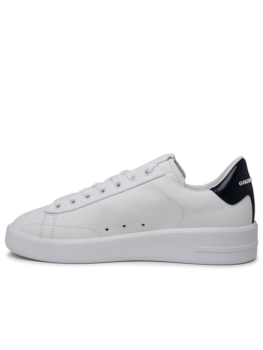 Golden Goose 'Purestar' White Calf Leather Sneakers