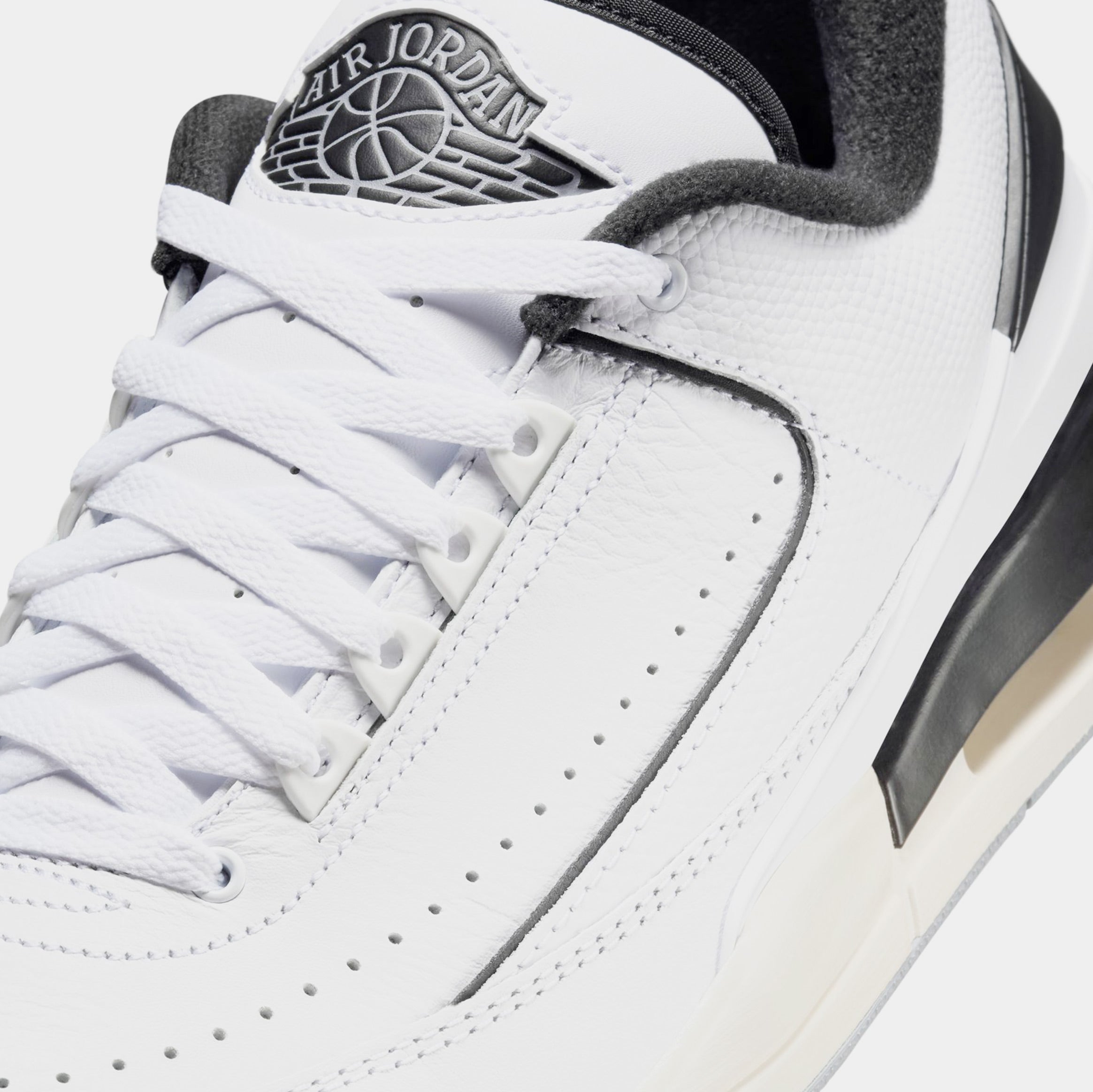 Air Jordan 2/3 Mens Basketball Shoes (White/Black/Sail/Cement Grey)