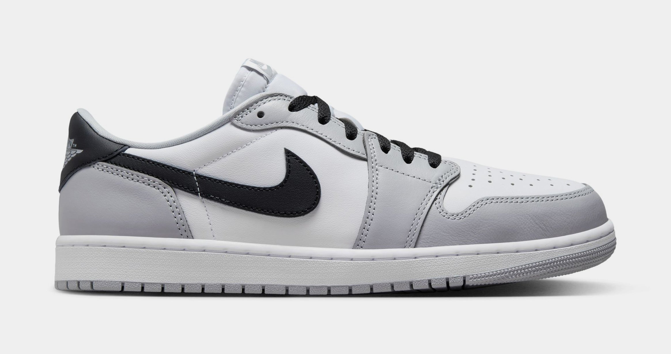 Air Jordan 1 Retro Low OG Wolf Grey Mens Lifestyle Shoes (White/Black/Wolf Grey)