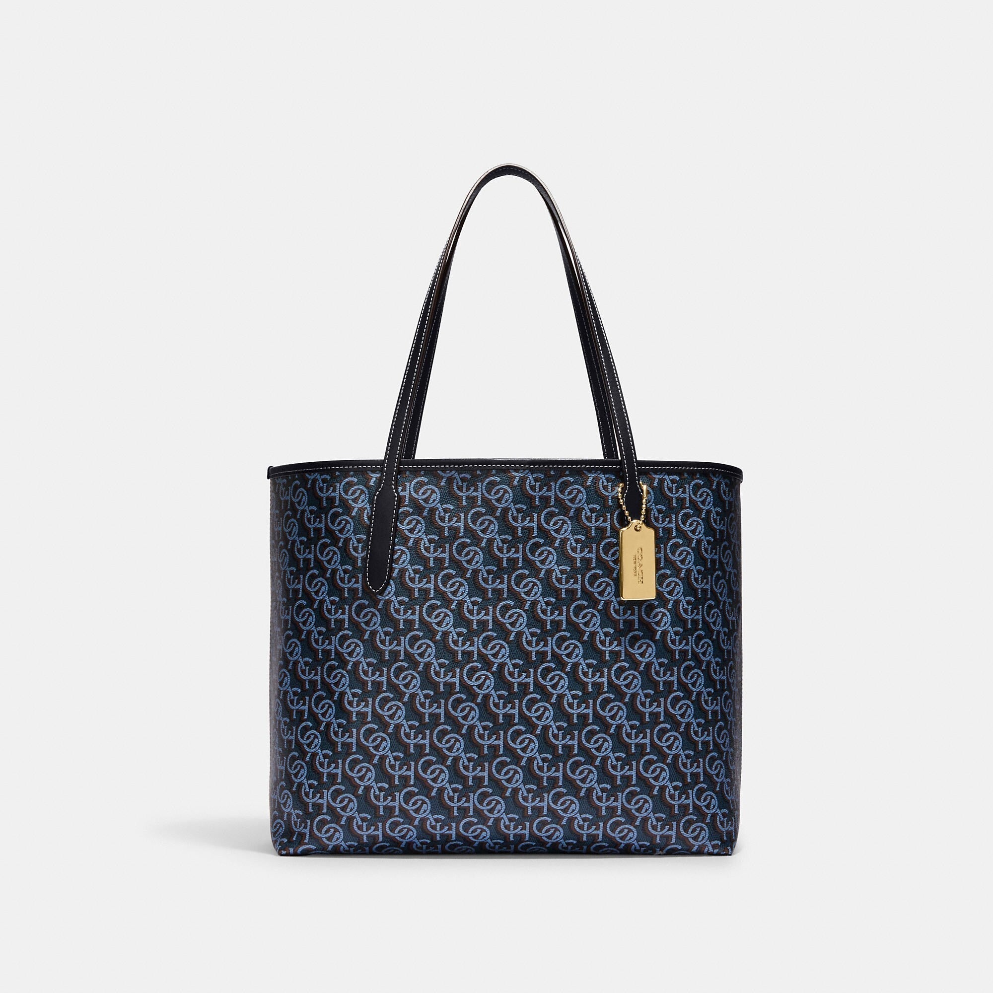 Coach Outlet City Tote With Signature Monogram Print